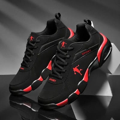Nieuwe Herenschoenen Ademende Herensneakers Comfortabele Klassieke Casual Schoenen Outdoor Wandelen Sport Herenschoenen Heren Tenis Masculino 38 black