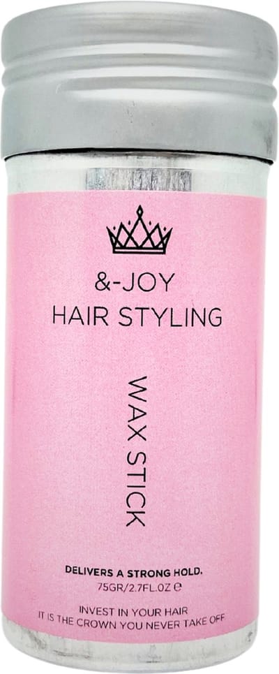 &-Joy Hairstyling - Wax Stick - 75gr - Voor Vrouwen - Sterke Hold - Anti Pluis - Tegen Babyhaartjes - Lekkere geur