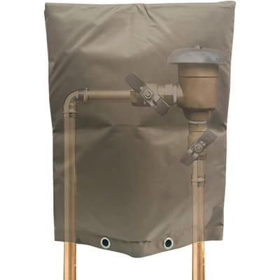 Housse d'isolation pour clapet anti-retour 16 x 20 pouces Housse pour clapet anti-retour pour gel des tuyaux en hiver