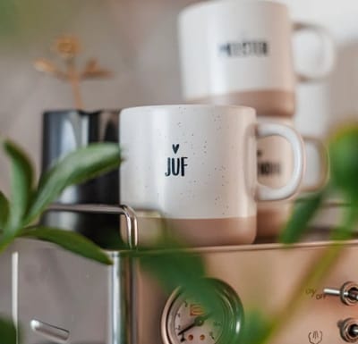Mok juf | Cadeautje voor de juf | Einde schooljaar cadeau | Cadeau juf | Keramieken mok