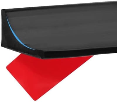 Ronte - Siliconen doucheafdichtstrip 3 meter zwart voor badrand, vloerdrempel waterbarrière - badkamer kitkralen trim - badkuip, aanrecht, keuken - waterbestendig.