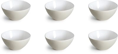Medard de Noblat - Oslo White - Kleine Kom 13 cm - 6 delig - Stoneware
