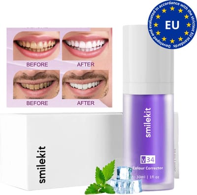 Bodybite - V34 Kleurcorrector Serum - Paarse Tandpasta - Tanden Whitening - 30ml - Anti-Geel - JOYTEETH
