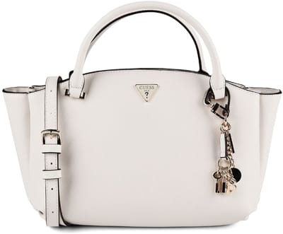 GUESS handtas schoudertas Gilda 3 Compartment Satchel Cream White crème