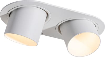 QAZQA installa - Moderne Inbouwspot - 2 lichts - L 18 cm - Wit - Woonkamer | Slaapkamer | Keuken