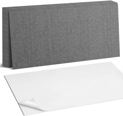 Coloray Plaktegels - Abstract lijnpatroon Zelfklevende Wandtegels - 40 cm x 20 cm - Grijs Plaktegels - 10 stuks - Rechthoek PVC Tegels - Plaktegels Badkamer - Vloertegels Zelfklevend - Vinyltegels Vloer Zelfklevend - Portugese Tegels