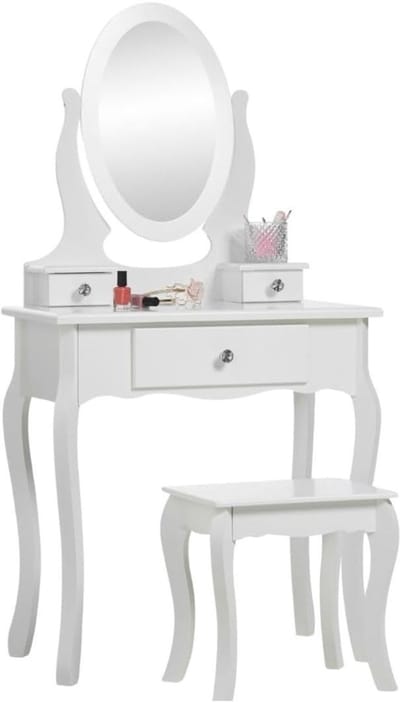 VELTRR® Make Up Tafel met Spiegel - Kaptafel - Voor Vrouwen & Meisjes