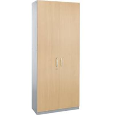 Schäfer Shop  Genius Vleugeldeurkast TETRIS SOLID, stalen romp, 5 ordnerhoogten, b 1000 mm, afsluitbaar, esdoornpatroon/blank aluminium
