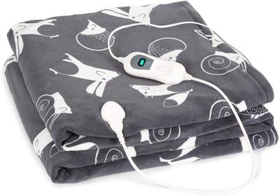 Elektrische Deken - Verwarmde Plaid - Extra Warmte - Automatische Uitschakeling - 200 x 180 cm - Antraciet