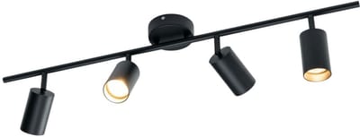 Kosilum - Lomba - Wandlamp - Zwart - Metaal en aluminium