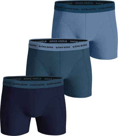 Björn Borg Cotton Stretch boxers - heren boxers normale lengte (3-pack) - multicolor
