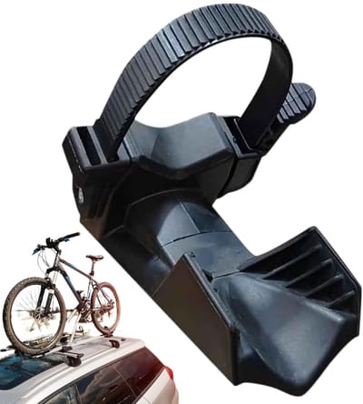 Voorwiel Steun - Wielblok Fietsdrager - Fiets Stabiliseren - Lichtgewicht Stevig - 17x11x14cm - Zwart