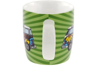 BRISA VW Collection - Volkswagen Keramiek Koffie-Thee-Cappuccino-Kop-Mok-Haferl Mok voor Keuken T1, T2, T3, T4, T5, T6 Bulli Bus (370 ml/Bulli chauffeur/Kleur)