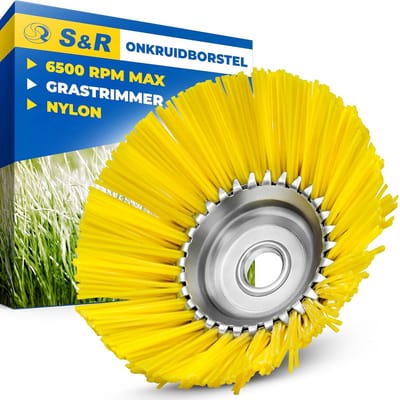 kunstgras borstel - Weed Brush - Nylon - Voorzichtig en Effectief - Geschikt voor Grastrimmers - Voor Tuin en Buitenruimte