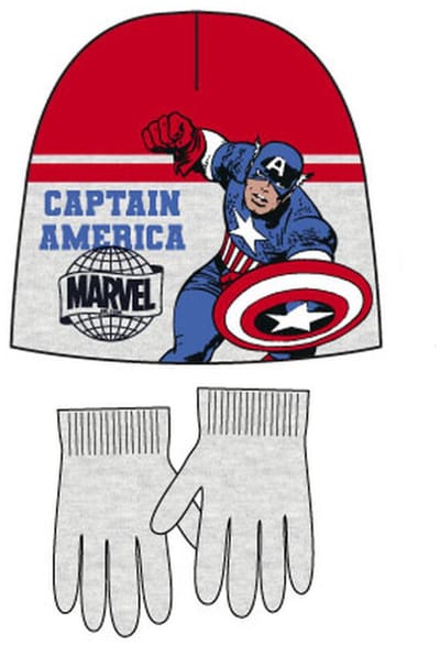 Avengers Captain America kinderpet + handschoenset 52 cm