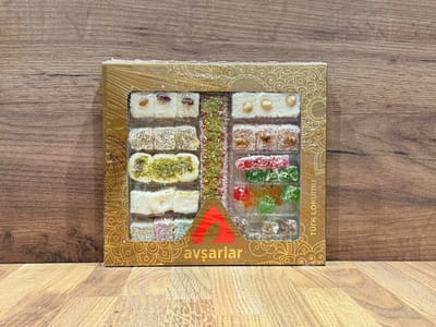 Avsarlar Lokum Gemengd Iüxs 600g – Turks Fruit Mix met Pistache, Hazelnoot, Walnoot, Framboos, Abrikoos, Citroen, Munt & Rozenaroma | Luxe Traditioneel Turks Snoep