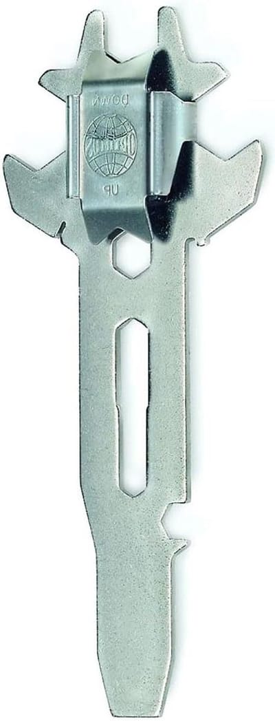 Multitool Kooktoestel - Onderhoudstool Outdoor - Reparatie Kamperen - 10 Functies - 11 x 5 cm - Roestvrij staal