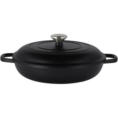 SILVERCREST Gietijzeren hapjespan, Ø30 cm (zwart)