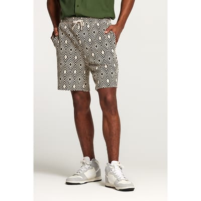 Shiwi Men Intarsia Shorts Black Size: S | Shorts Outlet | Heren | Wit