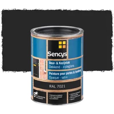 Sencys Lak Voor Deuren En Ramen Zijdeglans Ral7021 2,5l