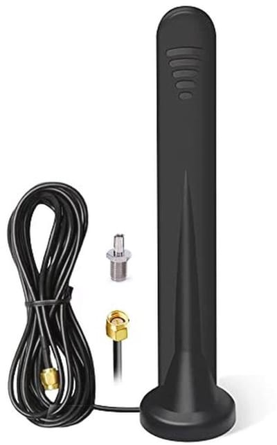 Omni-directionele 5G 4G WiFi-antenne 15DBI met Magnetische Basis en 3M RG174-kabel voor Binnen en Buiten