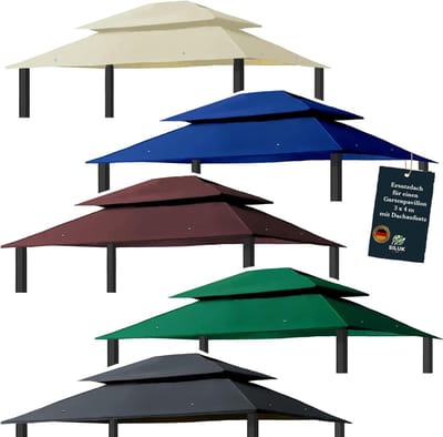 Paviljoen dak - Luifel zeil - Buiten beschermen - Waterdicht PVC - 3x4 meter - Beige