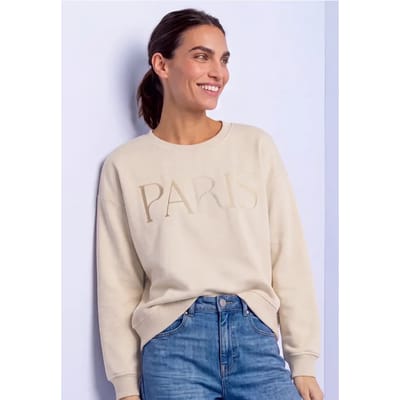 Loose Fit Sweatshirt met Artwork