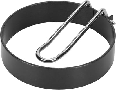 Anti-aanbak-ringvorm voor Het Bakken van Eieren Handige Ronde Eiervorm voor de Keuken, Bakaccessoires voor Het Maken van Ronde Eieren met Handvat, Roestvrij Staal Zwart