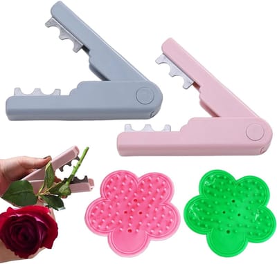 Set van 4 Ergonomische Gereedschappen voor het Verwijderen van Doornen en Bladeren van Rozen – Ideaal voor Rozenstelen en Bloemschikken – Kleurige Tuinaccessoires voor Tuinliefhebbers