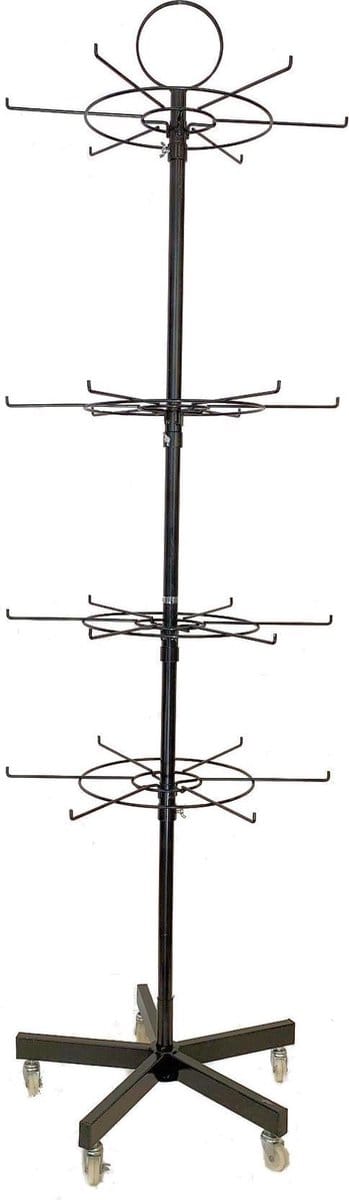 Draaibare Molen voor Sieraden - 4 Lagen - Metaal - 180x55 cm - Zwart