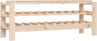 Houten Wijnrek - Kast voor Wijnen - Solide Pijnhout - 109.5x30x42 cm