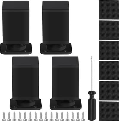 Verstelbare Meubelpoot Set van 4 - 0-20mm Hoogte Verstelbaar voor Tafel, Stoel en Kast
