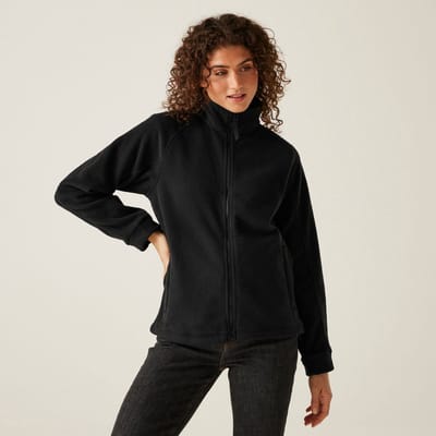 Fleece Dames Wandelen Zip-up Hoge Kraag