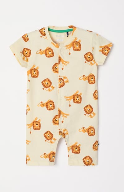 Woody Unisex Jumpsuit leeuwenprint - maat 068/6M