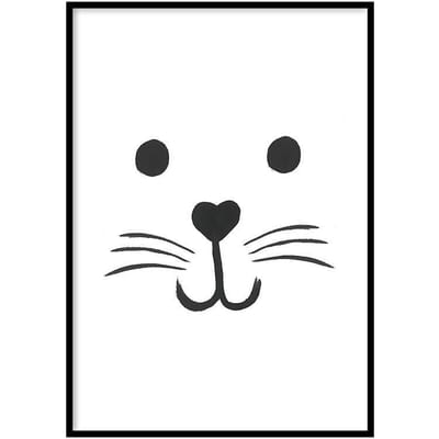 Poster Kat – 30x40cm – Poster Babykamer - Poster Kinderkamer - 210g Fotopapier