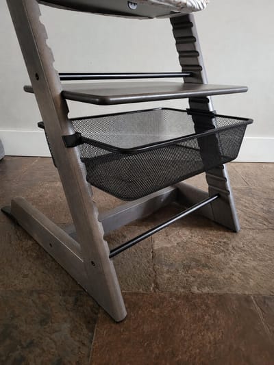 Stokke Tripp Trapp Adapter voor IKEA Trofast Metalen Draadmand - Zwart