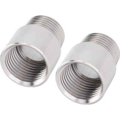 Paire de raccords de tuyauterie 1/2 pouce NPT mâle vers 1/2 pouce NPT femelle Raccord de tuyauterie en acier inoxydable Adaptateur Raccord