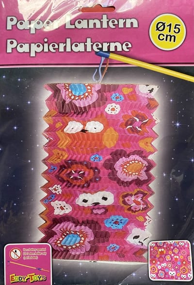 Eddy Toys - Papieren Lampion - Uil - 15cm doorsnee - Lampion - Lantaarn