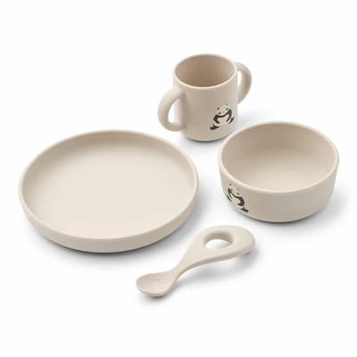 Liewood Kinderservies Set Vivi Panda Sandy