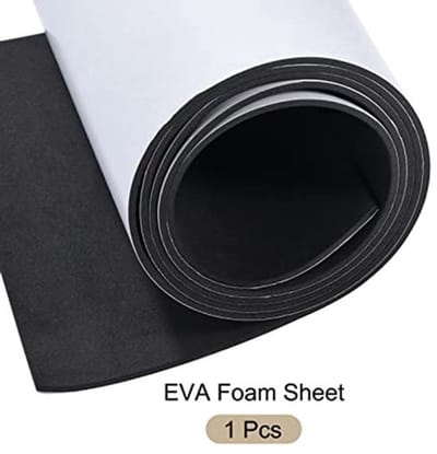 EVA Foam Vellen, Knutselproject Zelfklevende Achtergrond, 2 Meter Lengte 30 cm Breedte 3 mm Dikte EVA Vel/Zwart