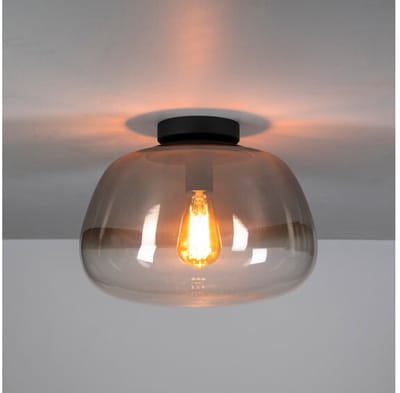 Plafondlamp Pulse Shaded 1L - Smoke grey glas
