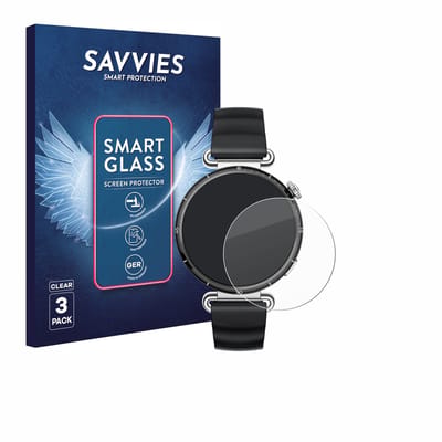3 Stuks Savvies Screenprotector - geschikt voor Huawei Watch GT 6 (41 mm) - beschermfolie glas transparant