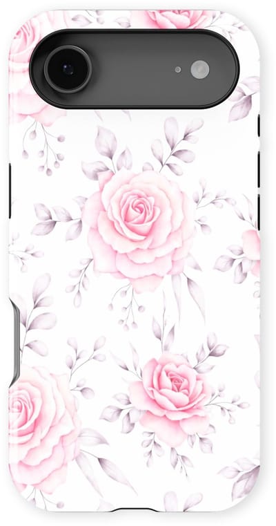 Bloemen Design Hoesje geschikt voor iPhone 17 Air | Flower Print Tough Case met Mag | Shockproof | Bloemen Motief Backcover geschikt voor iPhone 17 Air Rose Romance