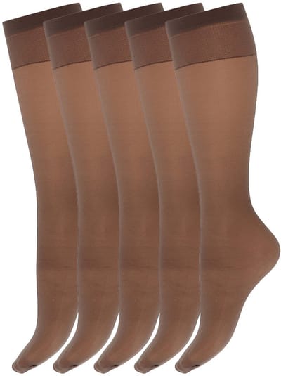 Zijdeglans pantykousen | 15 Denier | Merk: Marianne | Maat: One Size | Kleur: Graphite | 5 Paar