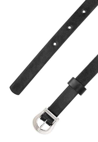 Faina riem Dames zwart zilver
