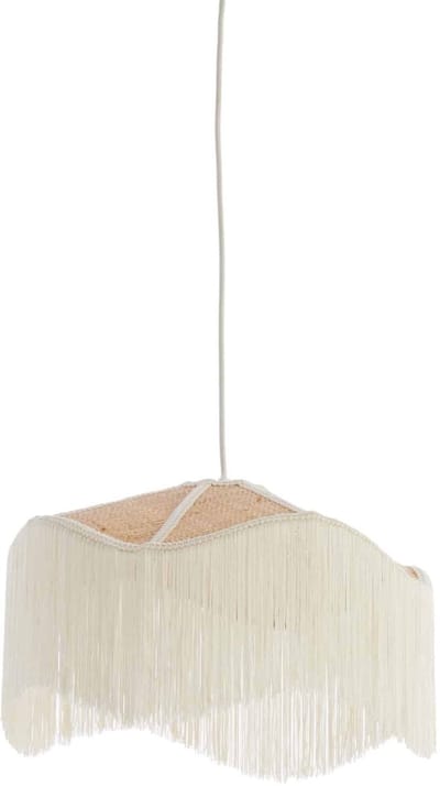 Light & Living Hanglamp Tiffany - Wit - Ø40x26cm - Retro - Hanglampen Eetkamer, Slaapkamer, Woonkamer