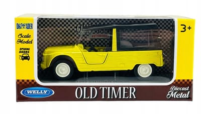 Welly 1968 Citroën Méhari Geel 1:34 Metaalmodel Auto