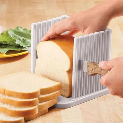 Broodsnijmachine Gids - Broodsnijder - Gelijkmatig Brood Snijden - Verstelbare Dikte - 16 x 15 x 14.5 cm - Wit