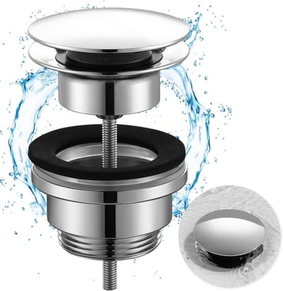 Omgoods - Afvoerstop voor Wastafel met Overloopfunctie