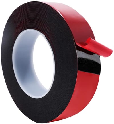 Extra sterke dubbelzijdige tape 5 m x 25 mm, waterbestendig, hittebestendig, ideaal voor montages in huis, kantoor en buitengebruik